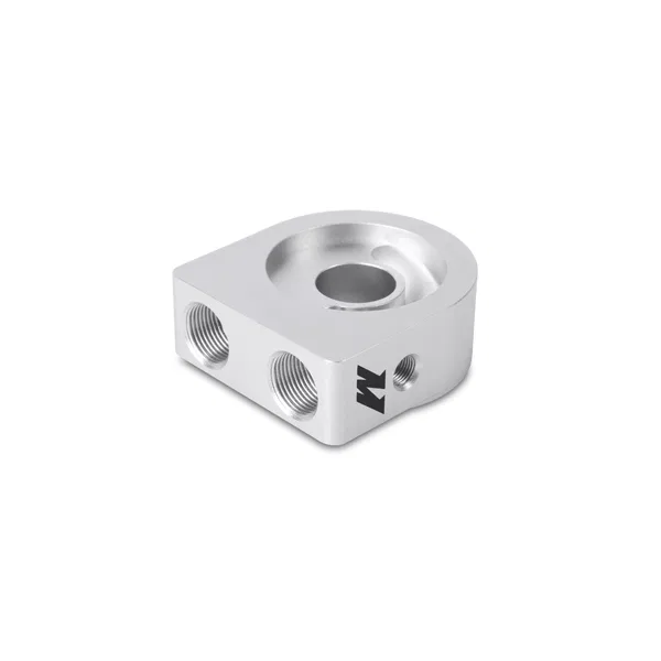 MMOP-SP – MISHIMOTO Oil Cooler Adapter, Sandwich 1.11 Inch Thick 20 Millimeter X 1-1/2 Inch Inlet/ Outlet Port With R...